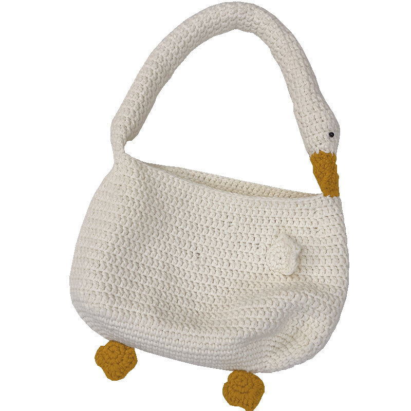 Knitted Silly Goose Tote Bag